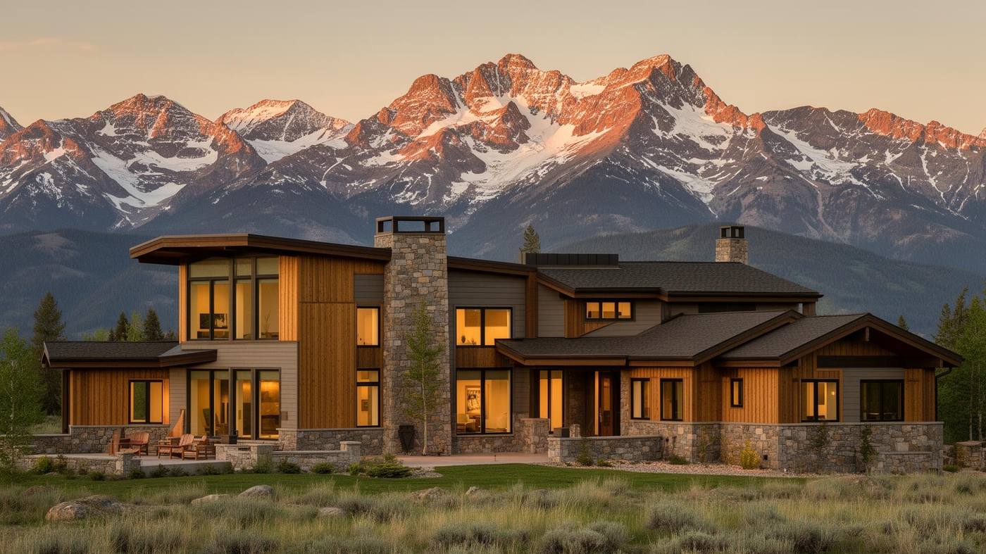 Modern Montana home in the Flathead Valley